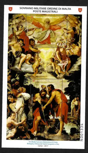 Malta 2017: Die Taufe Christi, Gemälde, Maltester Orden **