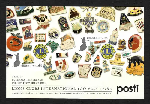 Finnland 2017: Lions Club International - 100 years, block postfrisch