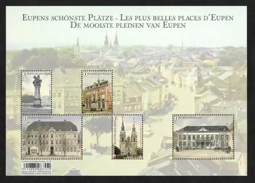 Belgien 2017: Eupens schönste Plätze, Block postfrisch