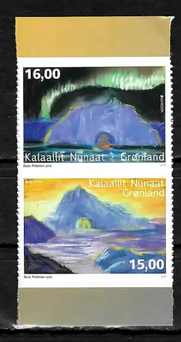 Grönland 2017: EUROPA: Burgen und Schlösser, aus Markenheft, postfrisch