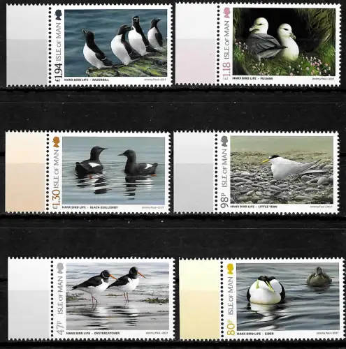 Isle of Man 2017: Manx bird Life, 4x stamps, mnh - Küstenvögel, **