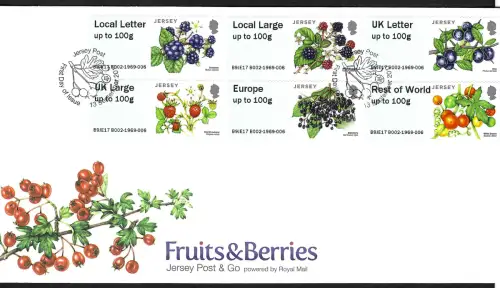 Jersey 2018: Beeren und Früchte, Fruits & Berries, FDC