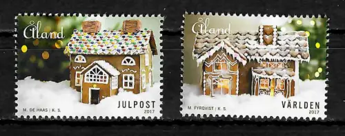Aland 2017: Weihnachten, Pfefferkuchenhaus, postfrisch