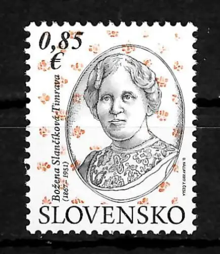 Slowakei 2017: Bozena Slancikova, 150. Geburtstag, postfrisch