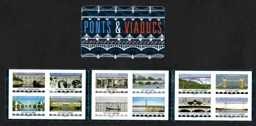 Frankreich 2018: EUROPA Brücken, Markenheftchen, Ponts&Viaducs, postfrisch
