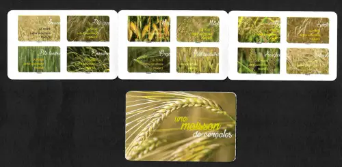 Frankreich 2018: Markenheft: Une Moisson de céréales, Mais, Orge, Millet, ..*