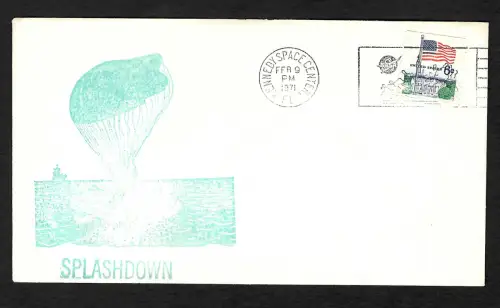 USA 1971: Apollo 14: Splashdown- Wasserung, Kennedy Space Center