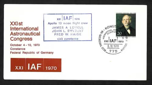 Bund 1970: International Astronautical Congress,Konstanz, Apollo 13