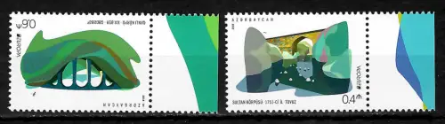 Aserbaidschan 2018: EUROPA, Brücken, postfrisch