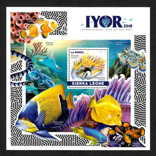 Sierra Leone 2018: International year of the reef, Riff, postfrisch