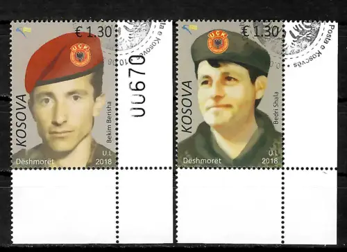 Kosovo 2018: Bekin Berisha, Bedri Shala, gestempelt