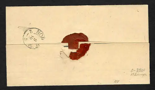 DR: Brief aus Möringen nach Northeim, 1874