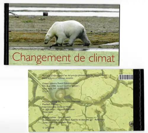 UNO Genf 2008: Changement de climat, Markenheftchen