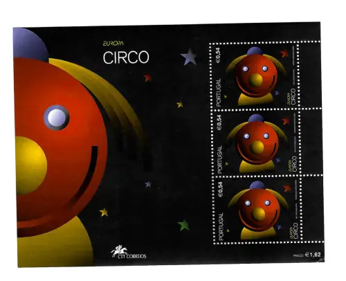 Portugal 2008: EUROPA: Kinderspielzeug, CIRCO, postfrischer Block, #176