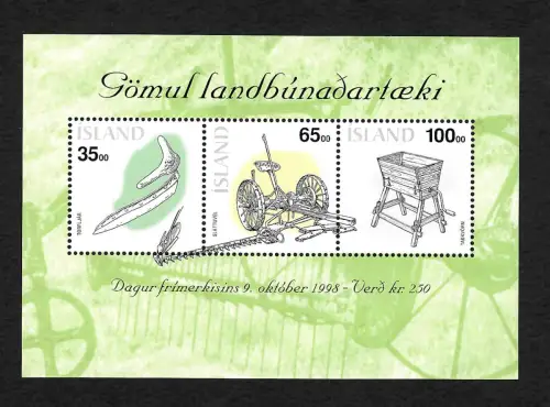 Island 1998: Block #22, #896-898, postfrisch