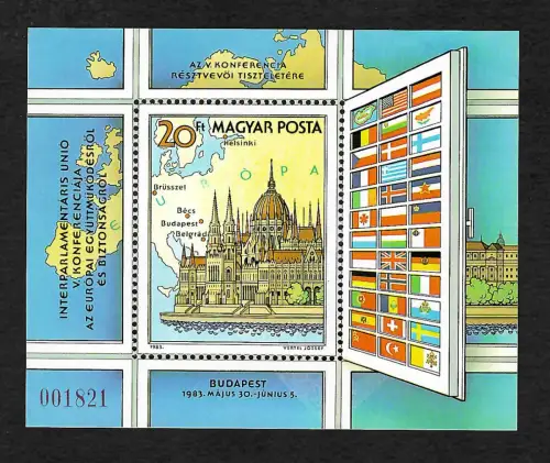 Ungarn 1983: Budapest Konferenz, postfrisch Block #163
