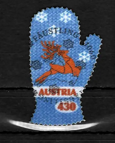 Österreich 2021: Fäustling, gestempelt