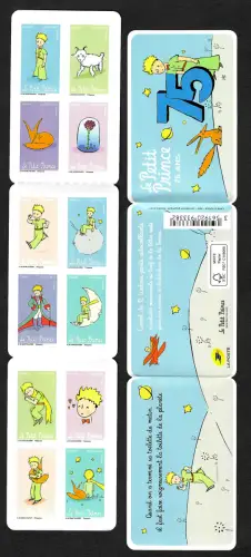 Frankreich 2021: Le Petit Prince, 75ans, der kleine Prinz, postfrisches MH