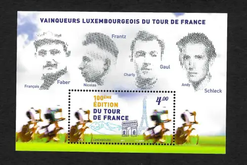 Luxembourg 2013: Vainqueurs Luxembourgeois du Tour de France, postfrisch