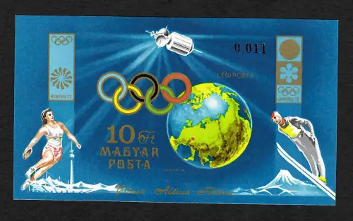 Ungarn 1972: Olympische Spiele, Block #89B, postfrisch
