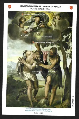 Malta 2021: Johannes der Täufer, postfrisch, Malteser Orden