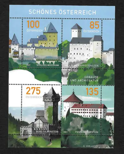 Österreich 2021: Schönes Österreich: Schloss Moosham, Burg Falkenstein, ...