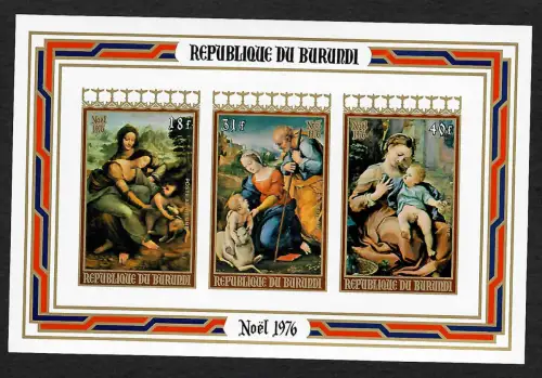 Burundi 1976: Noel - Weihnachten, postfrisch