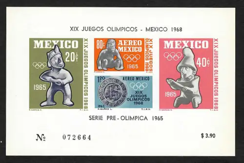 Mexico 1965: Olympische Spiele, postfrisch Block