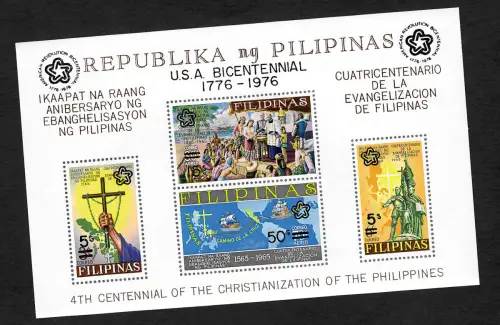Philippinen 1976: USA Bicentennial- 200 Jahre Unabhängigkeit USA, postfrisch