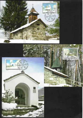 Liechtenstein 2007: Weihnachten, 3 Maximumkarten