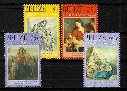 Belize 1999: Weihnachten - Christmas, postfrisch