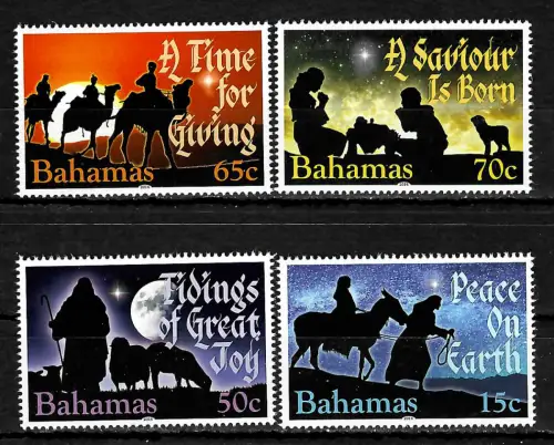 Bahamas 2014: Weihnachten, A time for giving, peace on earth, mnh, postfrisch