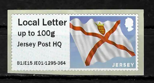 Jersey 2019: Jersey Post HQ, Flagge, Automatenmarke, postfrisch