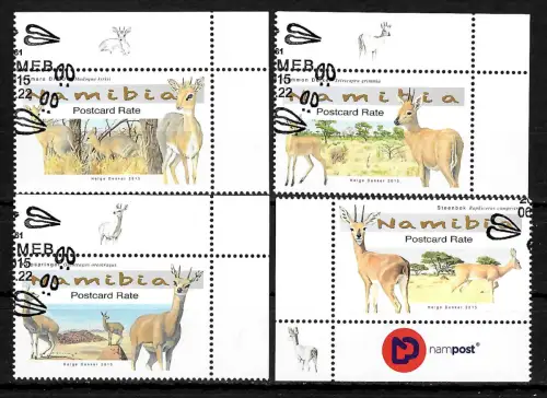 Namibia 2022: Antilopen, gestempelt