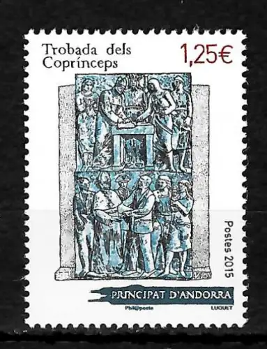 Andorra 2015: Versammlung der Fürsten, postfrisch