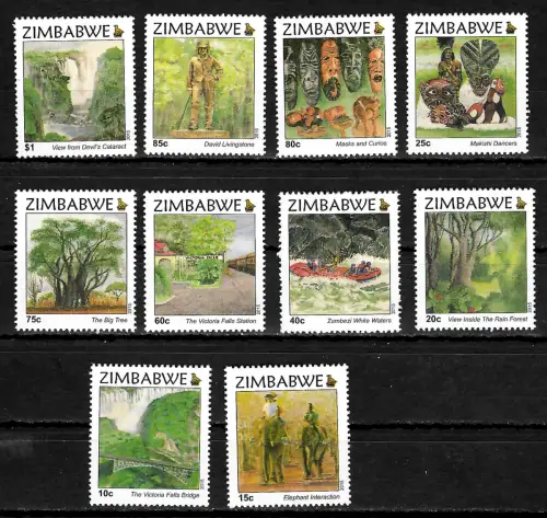 Zimbabwe 2015: UNESCO Weltkulturerbe Victoriafälle, postfrisch