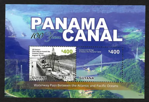 Guyana 2014: Panama Canal - 100 years, postfrisch