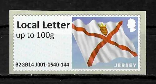 Jersey 2019: Flagge, Automatenmarke, postfrisch
