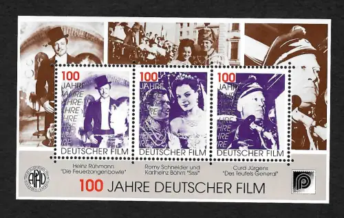 Deutscher Film, 100 Jahre Film: Heinz Rühmann, Romy Schneider, Curd Jürgens