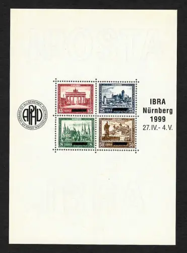 DR: IBRA Nürnberg 1999, APHV Faksimileblock