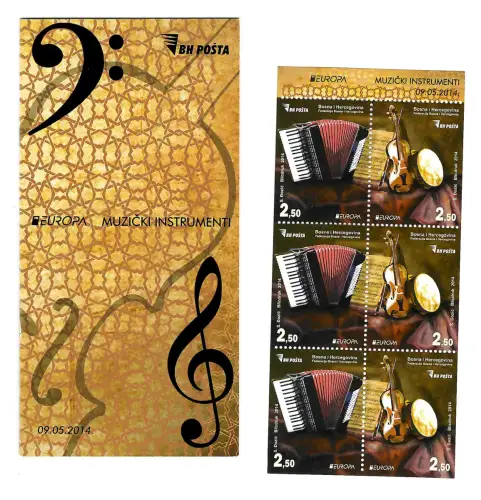 Bosnien Herzegovina 2014: Europa Musikinstrumente, postfrisch, **