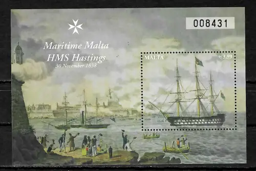 Malta 2016: Maritime Malta HMS Hastings, postfrisch