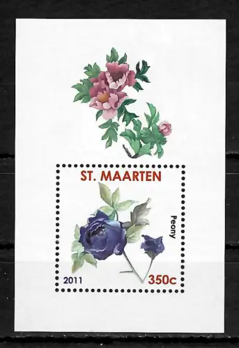 St. Maarten 2011: Peony, postfrisch