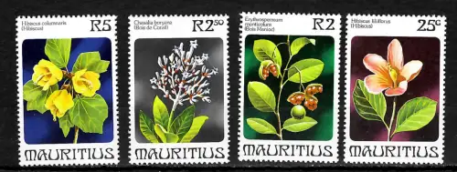 Mauritius: Pflanzen: Hibiscus, postfrisch