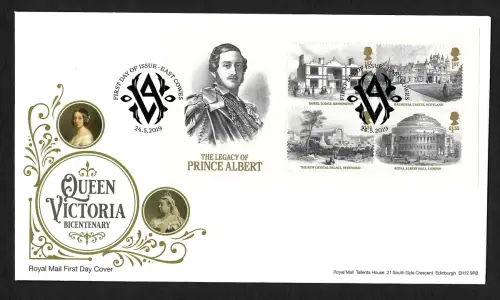 GB 2019: The legacy of Prince Albert, FDC