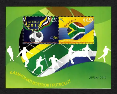 Kosovo : Afrika 2010, Fußßball, postfrisch