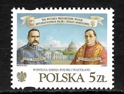 Polen 2019: Gemeinschaftsausgabe mit dem Vatikan, Diplomatische Beziehungen, **