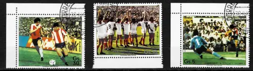 Paraguay 1985: Fußball Spiele, gestempelt