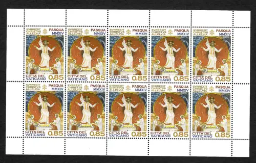 Vatikan 2014: Kleinbogen Christus, postfrisch