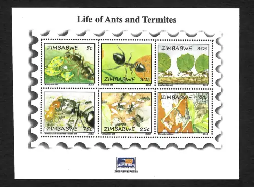 Zimbabwe 2012: Life of Ants and Termites, Ameisen und Termiten, postfrisch